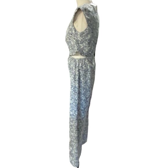 Anthropologie Helena Jumpsuit Adelyn Rae Navy Cream Floral NEW Size XS - Picture 5 of 14